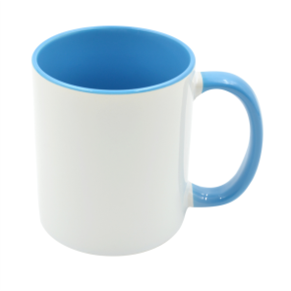 Keramiktasse 'Two Tones' für Sublimation Rim & Handle